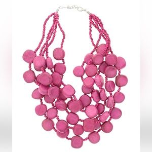 Pink Multiple Strand Necklace
